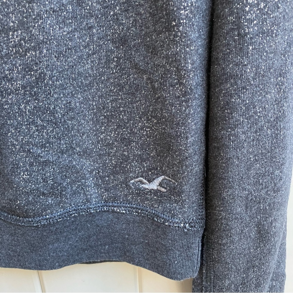 Hollister metallic gray sweater medium NWT - Picture 2 of 8